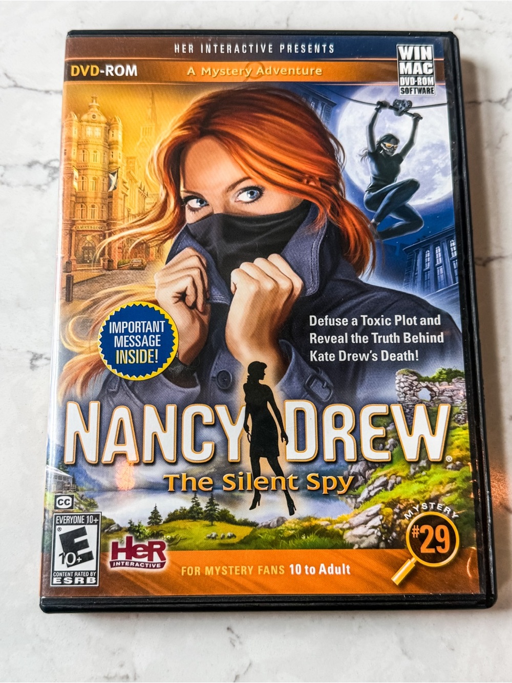 Nancy Drew: The Silent Spy #29 PC DVD-ROM great condition!